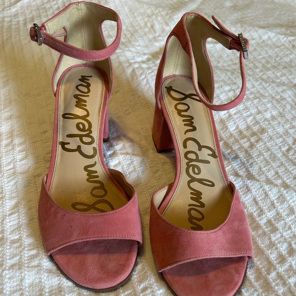 Women’s Pink Sam Eldelman Chunky Heels